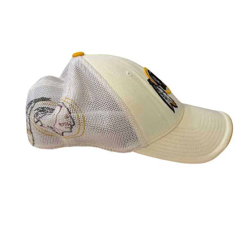 Vintage Washington Redskins Mesh Back Cap Embroidered NFL Logo Reebok White OSFA